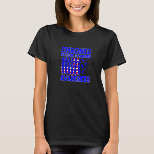Camiseta Bandeira dos EUA para fitas azuis SÍNDROME DA FADI