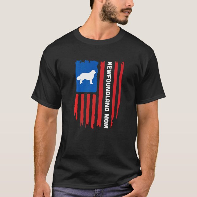 Camiseta bandeira dos EUA Patriotic Terra Nova Mãe (Frente)