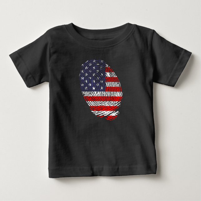 Camiseta bandeira dos EUA, pavilhão dos EUA, pavilhão ameri (Frente)