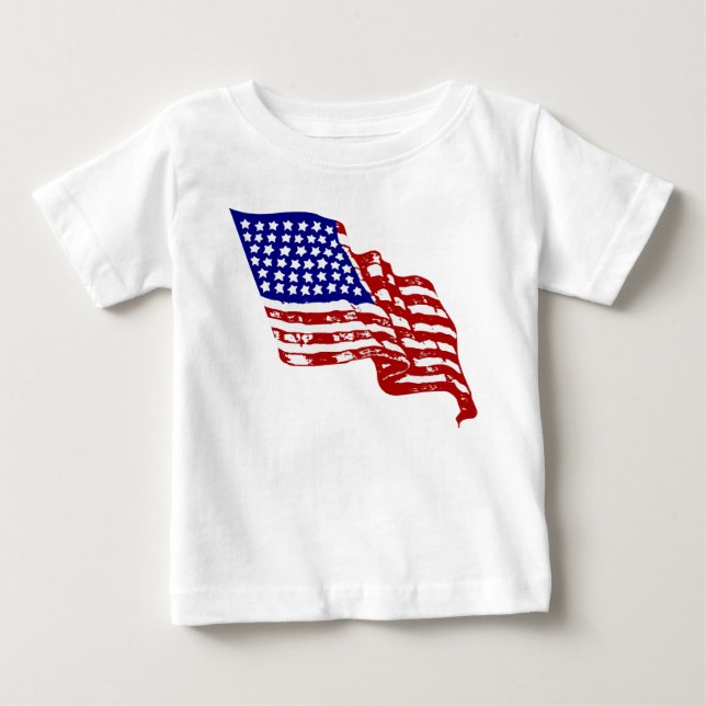 Camiseta bandeira dos EUA, pavilhão dos EUA, pavilhão ameri (Frente)
