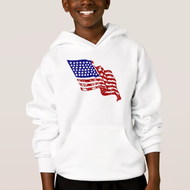 Camiseta bandeira dos EUA, pavilhão dos EUA, pavilhão ameri (Frente)