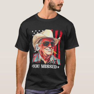 Camiseta Bandeira dos EUA Trump Cowboy Ocidental Você Perde