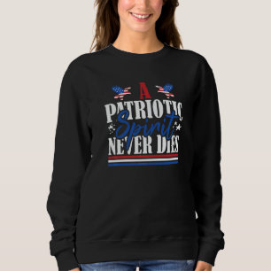 Camiseta Bandeira dos EUA Veterano Um Espírito Patriótico N