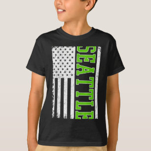 Camiseta Bandeira dos EUA vintage de Seattle design vintage