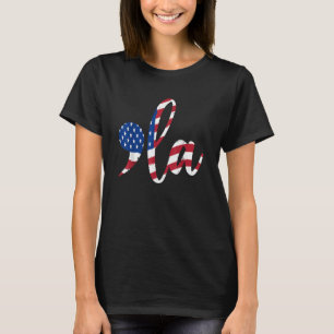 Camiseta Bandeira dos EUA Vírgula La Kamala Harris 2024 Eng