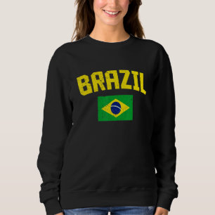 Camiseta Bandeira dos Fãs de Futebol do Brasil Orgulho Naci