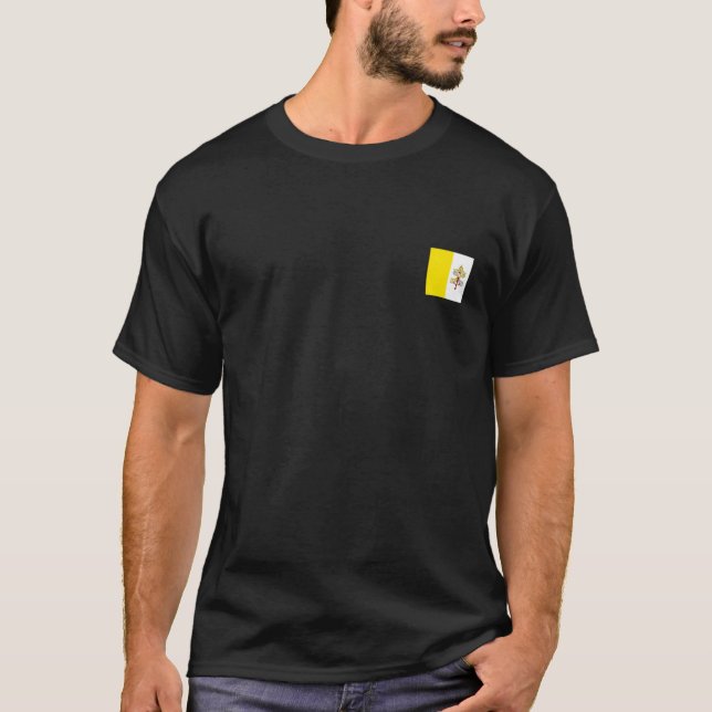Camiseta Bandeira dos Homens Presentes do Estado Católico d (Frente)
