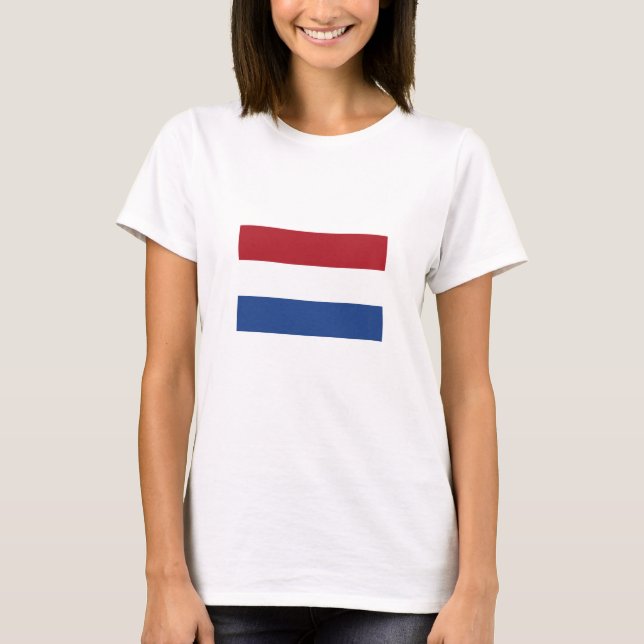 Camiseta Bandeira dos Países Baixos (Frente)
