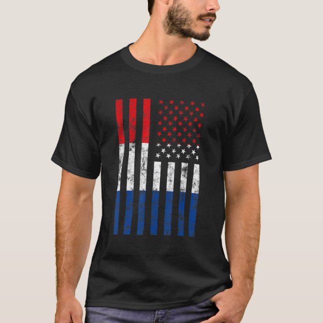 Camiseta Bandeira dos Países Baixos Futebol  Torcedores de  (Frente)
