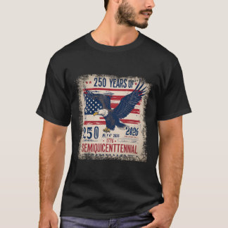 Camiseta Bandeira E Águia 250 Anos 1776-2026 Aniversário de