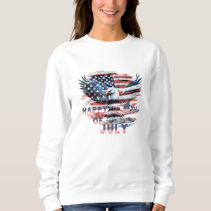 Camiseta Bandeira e águia dos Estados Unidos. Independência