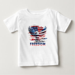 Camiseta Bandeira e águia dos Estados Unidos.Liberdade.