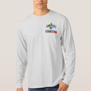 Camiseta Bandeira e Brasão de Armas do Eswatini Patriótico