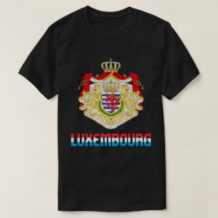 Camiseta Bandeira e Casaco de Armas Patriótica