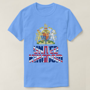 Camiseta Bandeira e Casaco de Armas Patriótica no Reino Uni