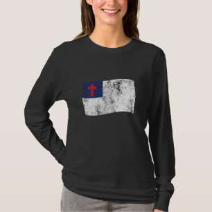 Camiseta Bandeira em relevo cristão impressa retrorreflecto