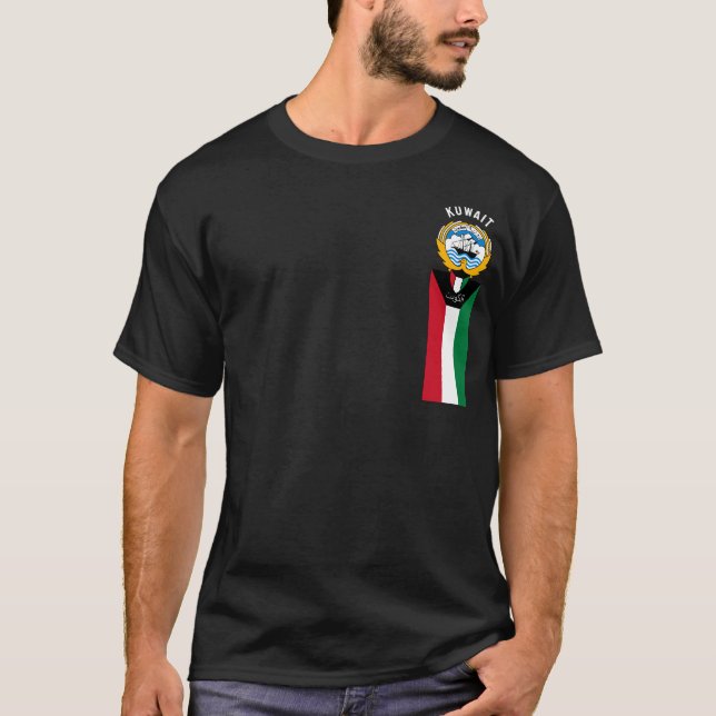 Camiseta Bandeira/ emblema do Kuwait (Frente)