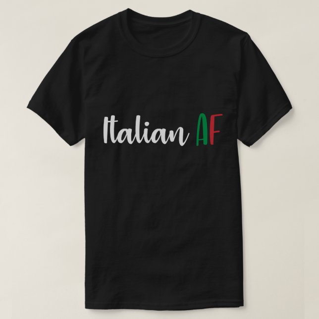 Camiseta Bandeira engraçada italiana do AF de homens da (Frente do Design)