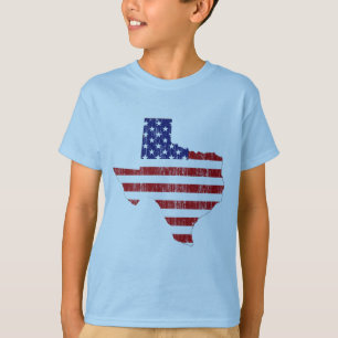 CAMISETA BANDEIRA ENVELHECIDA TEXAS DOS E.U.
