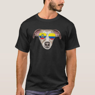 Camiseta Bandeira Equatoriana Whippet Dog Equador