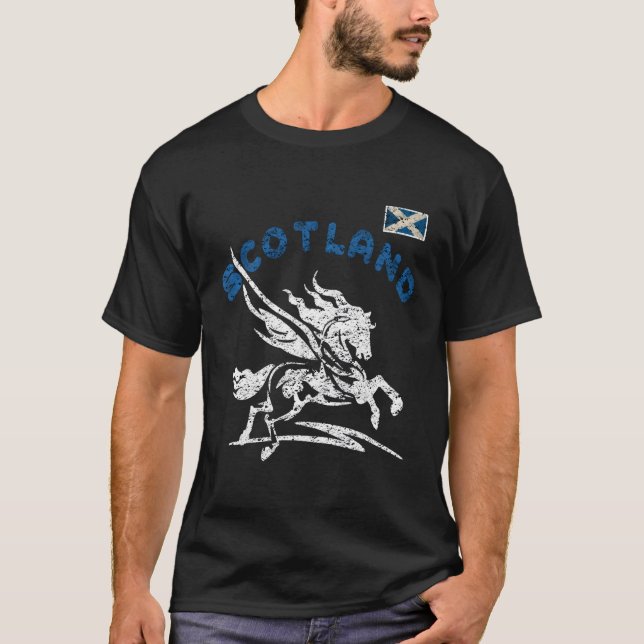 Camiseta Bandeira Escocesa da Escócia (Frente)
