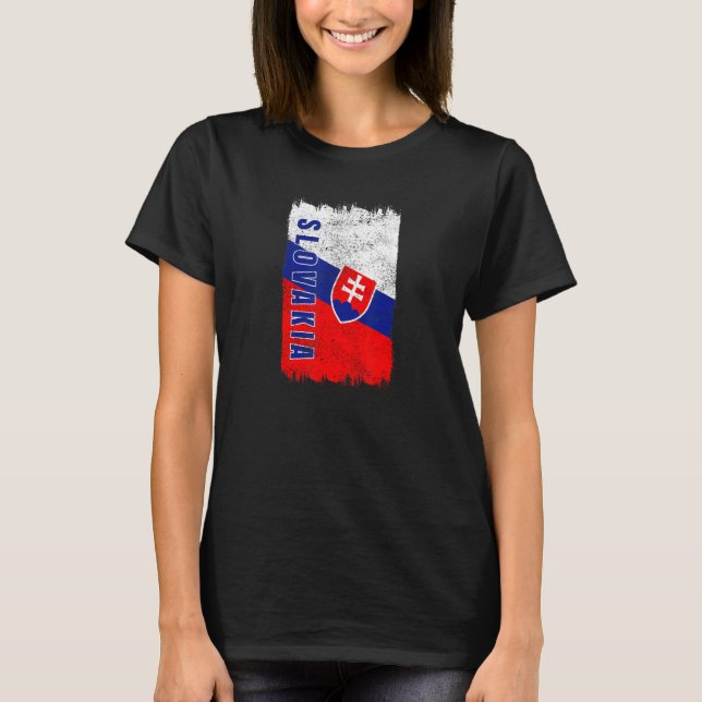 Camiseta Bandeira eslovaca Slovensko Bratislava (Frente)