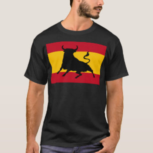 Camiseta Bandeira espanhola com Bull