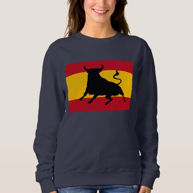 Camiseta Bandeira espanhola com touro (Frente)