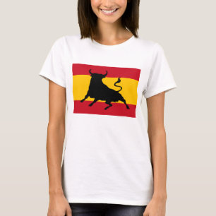 Camiseta Bandeira espanhola com touro