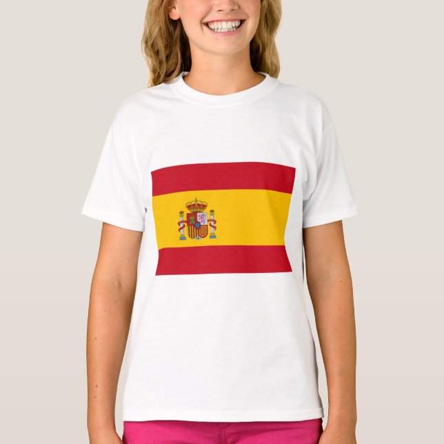 Camiseta Bandeira Espanhola (Espanha) (Frente)