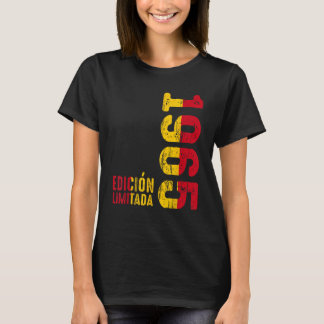 Camiseta Bandeira Espanhola Retro 1965 Ano 1965 Vintage 196