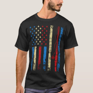 Camiseta Bandeira Esportiva Americana 4 De Julho Atletismo