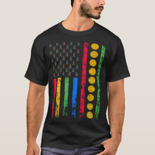Camiseta Bandeira Esportiva Americana Mês de Conscientizaçã