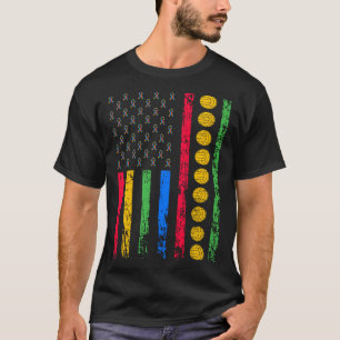 Camiseta Bandeira Esportiva Americana Mês de Conscientizaçã