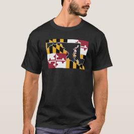 Camiseta Bandeira/estado de Maryland (grande)