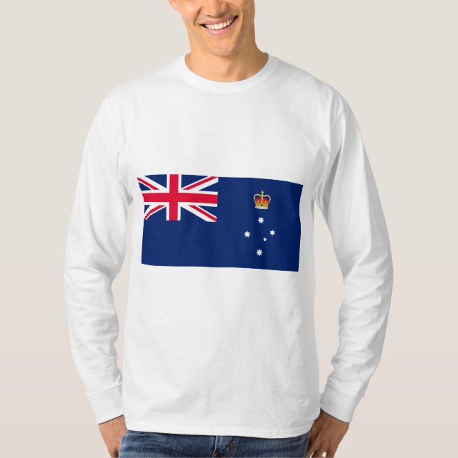 Camiseta Bandeira Estadual de Victoria (Austrália) (Frente)