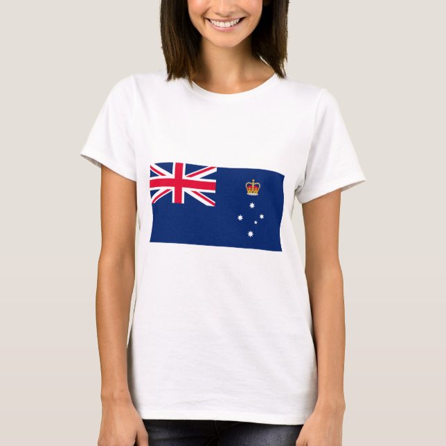 Camiseta Bandeira Estadual de Victoria (Austrália) (Frente)
