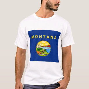 Camiseta Bandeira estatal de Montana