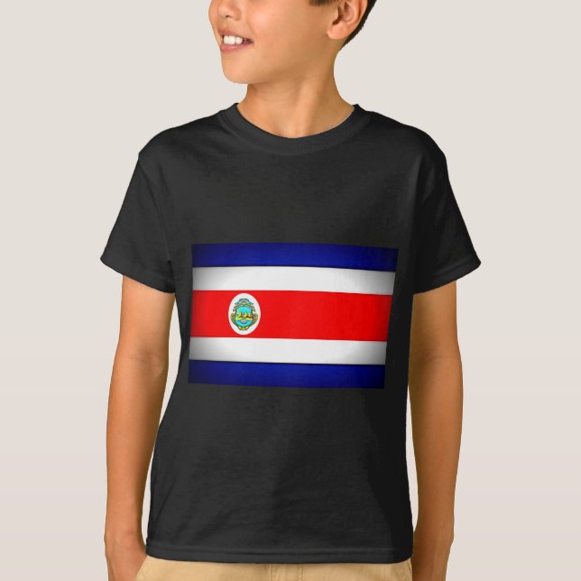 Camiseta Bandeira Estilizada da Costa Rica (Frente)
