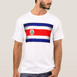 Camiseta Bandeira Estilizada da Costa Rica