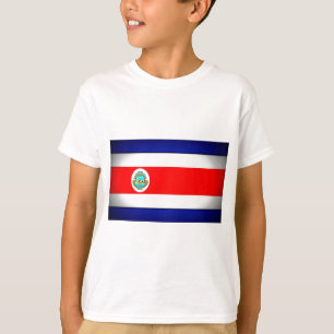 Camiseta Bandeira Estilizada da Costa Rica