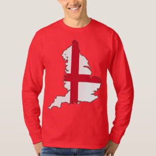 Camiseta Bandeira Estilizada da Inglaterra Cruz de São Jorg