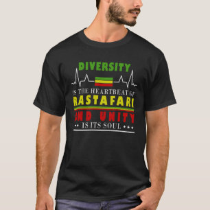 Camiseta Bandeira Etíope Rastafari Batimento Cardíaco Rasta