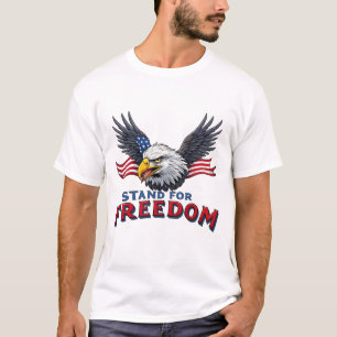 Camiseta Bandeira EUA Defenda a Liberdade Presente Patrióti