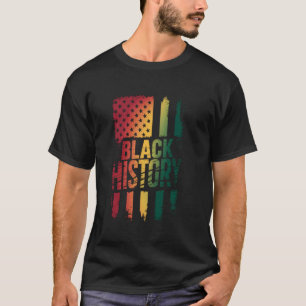 Camiseta Bandeira EUA História Negra Patriota Afro-American