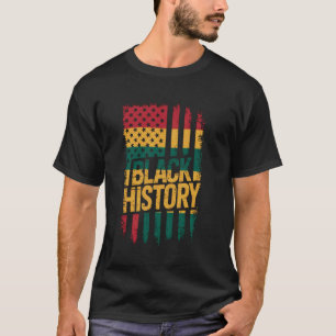 Camiseta Bandeira EUA História Negra Patriota Afro-American
