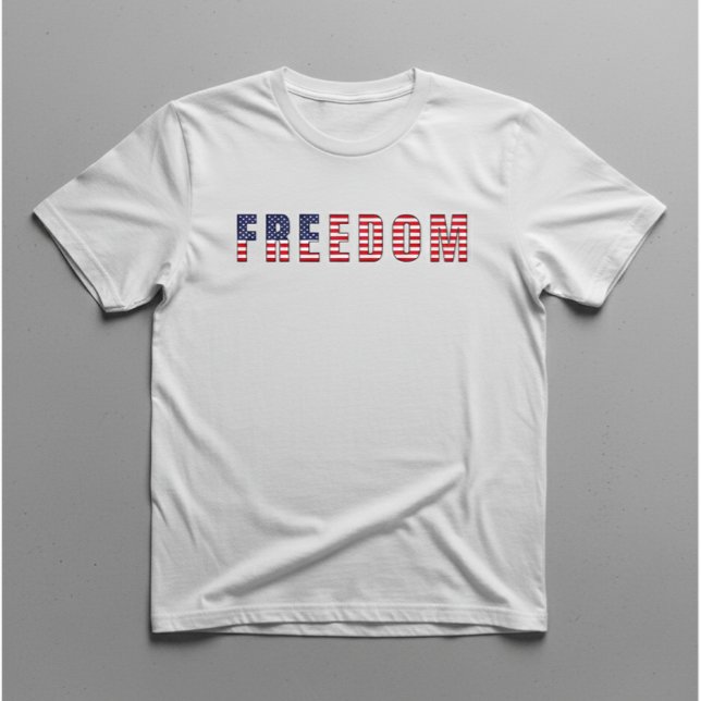 Camiseta Bandeira EUA Liberdade (Criador carregado)