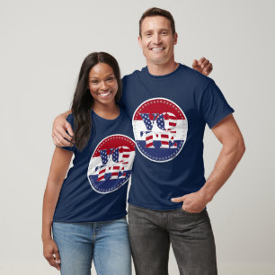 Camiseta Bandeira EUA V O T E 2024