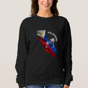 Camiseta Bandeira Filipina Califórnia Souvenir Herit Filipi