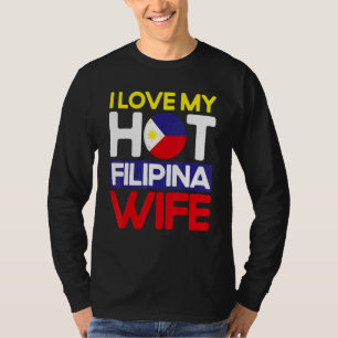 Camiseta Bandeira Filipina Masculina Esposa Filipina Quente